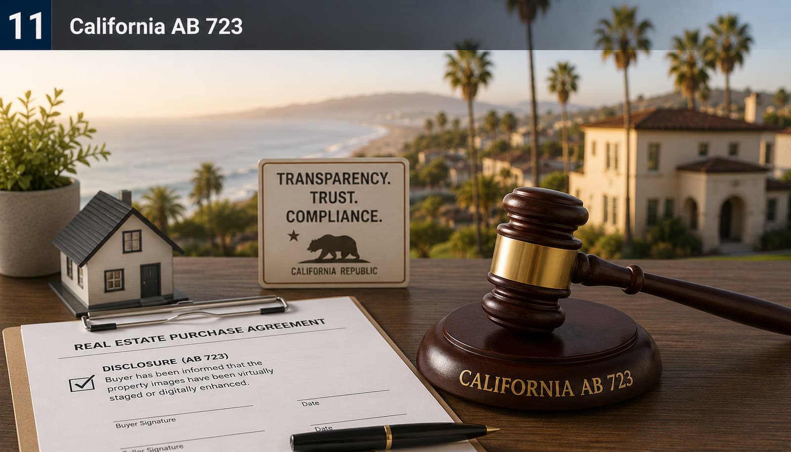 California AB 723: Virtual Staging Disclosure Rules (2026)