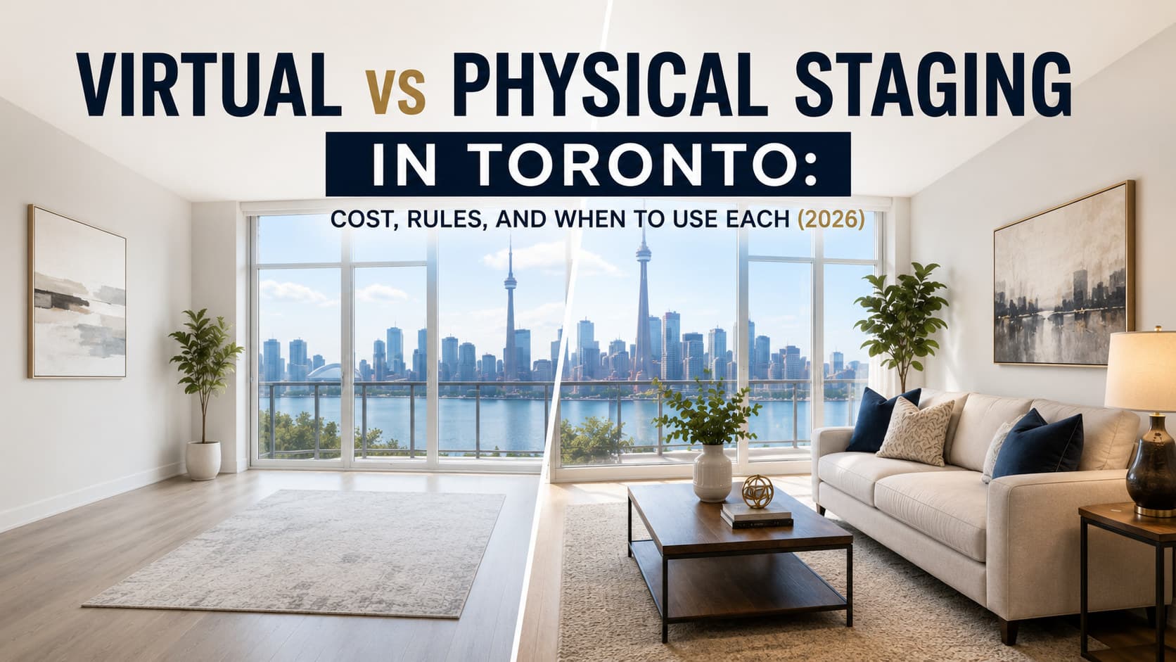 Virtual vs Physical Staging in Toronto: Cost, Rules, and When to Use Each (2026)