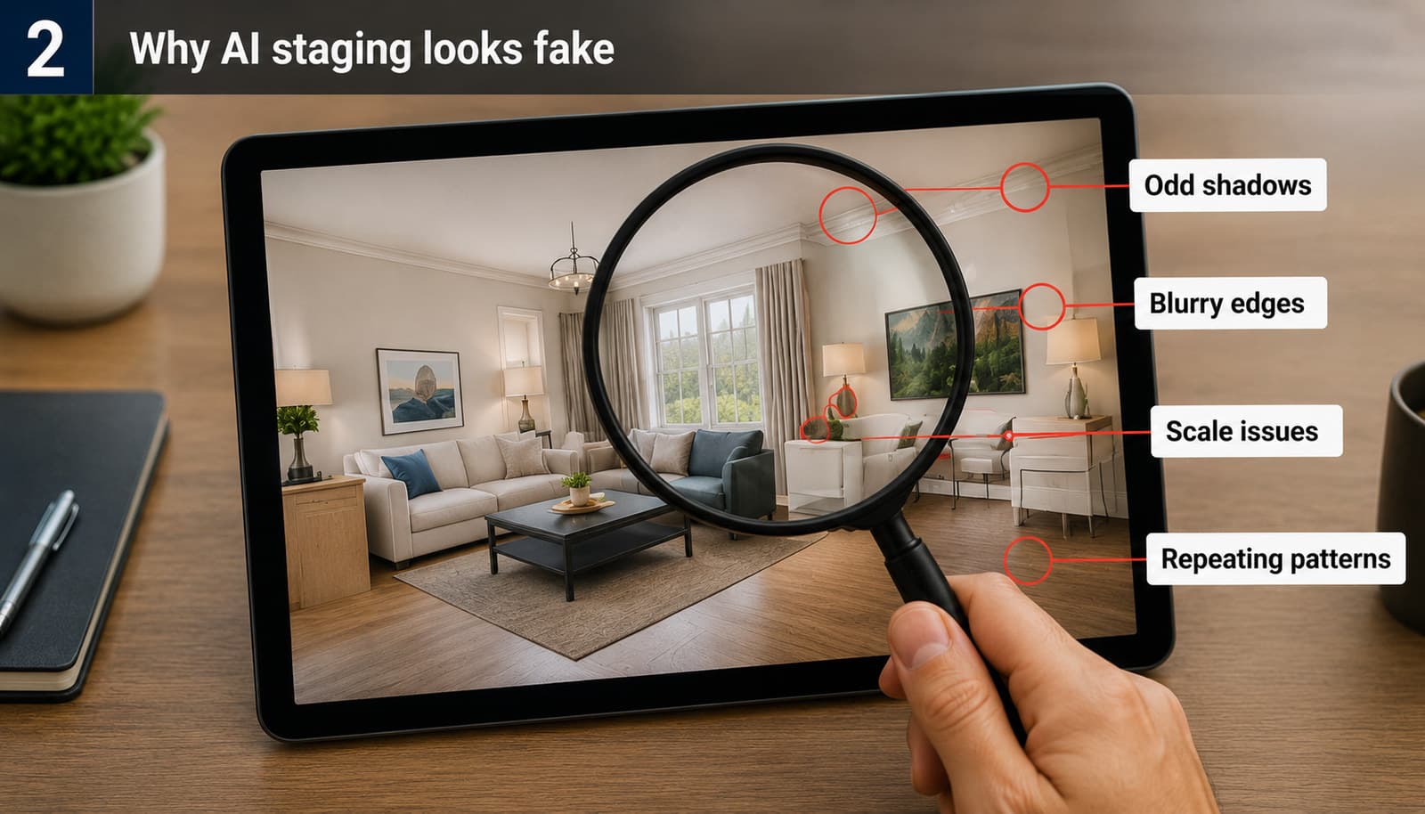 Why Some AI Virtual Staging Looks Fake — and the 5 Things Buyers Notice First