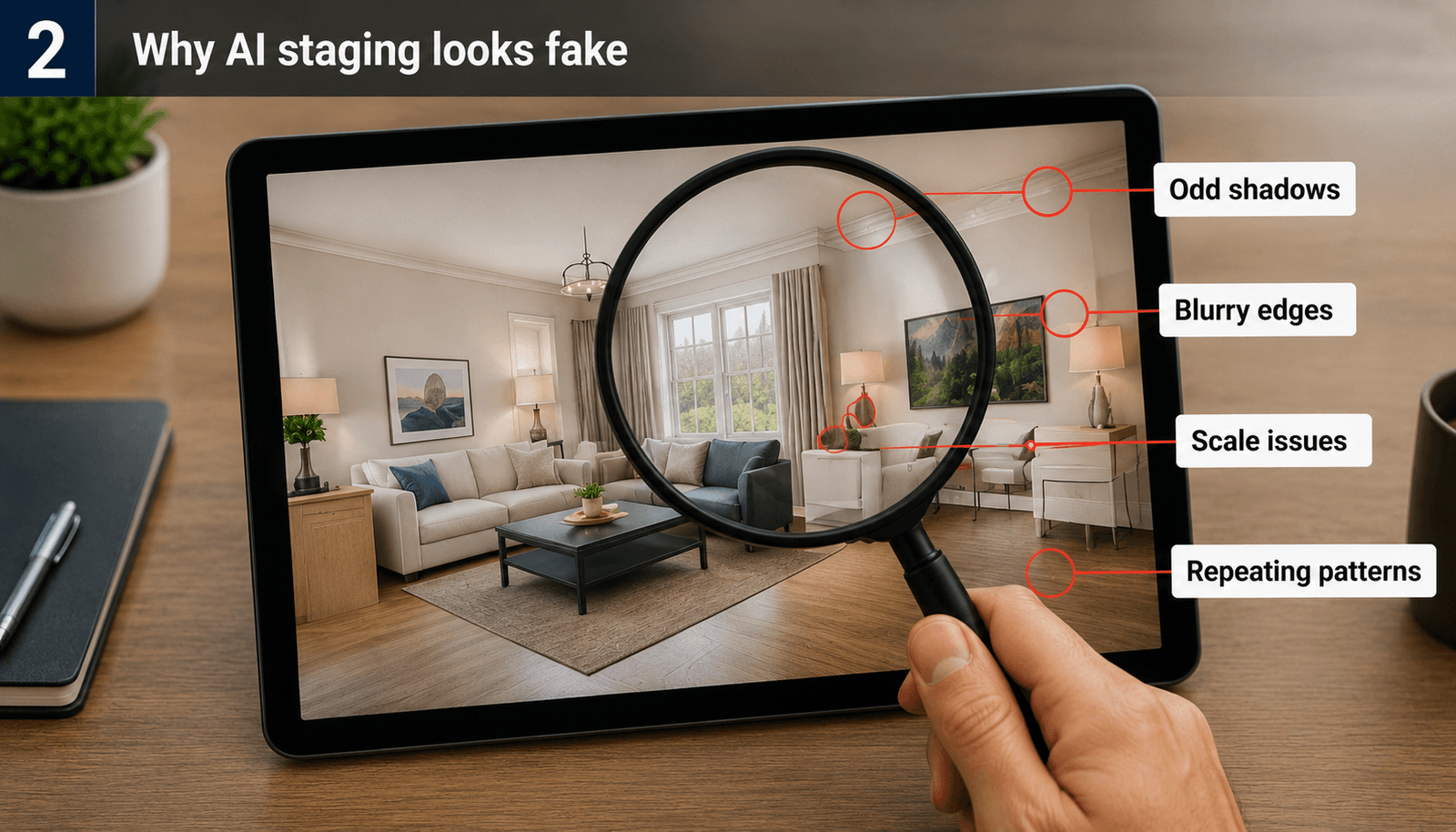 Why Some AI Virtual Staging Looks Fake — and the 5 Things Buyers Notice First