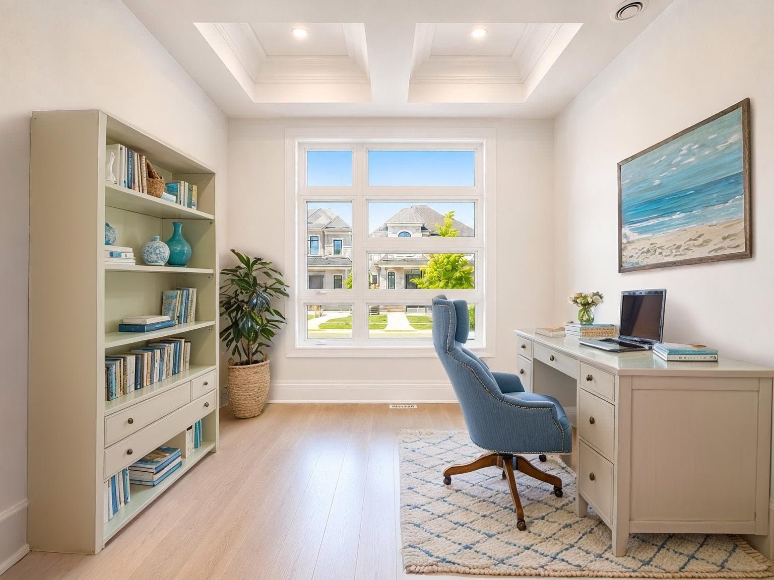 Home Office virtually staged by VirtuallyStage — Scandinavian