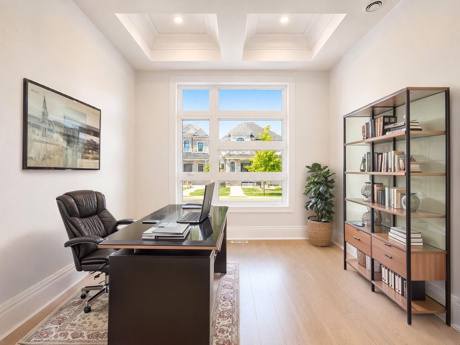 Home Office virtually staged by VirtuallyStage — Contemporary
