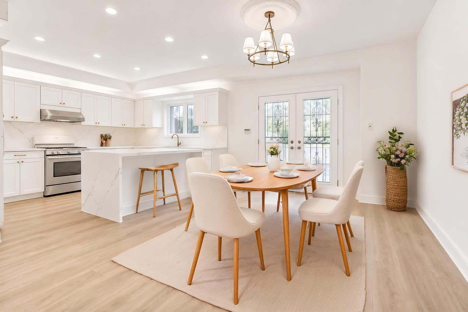 Kitchen virtually staged by VirtuallyStage — Scandinavian