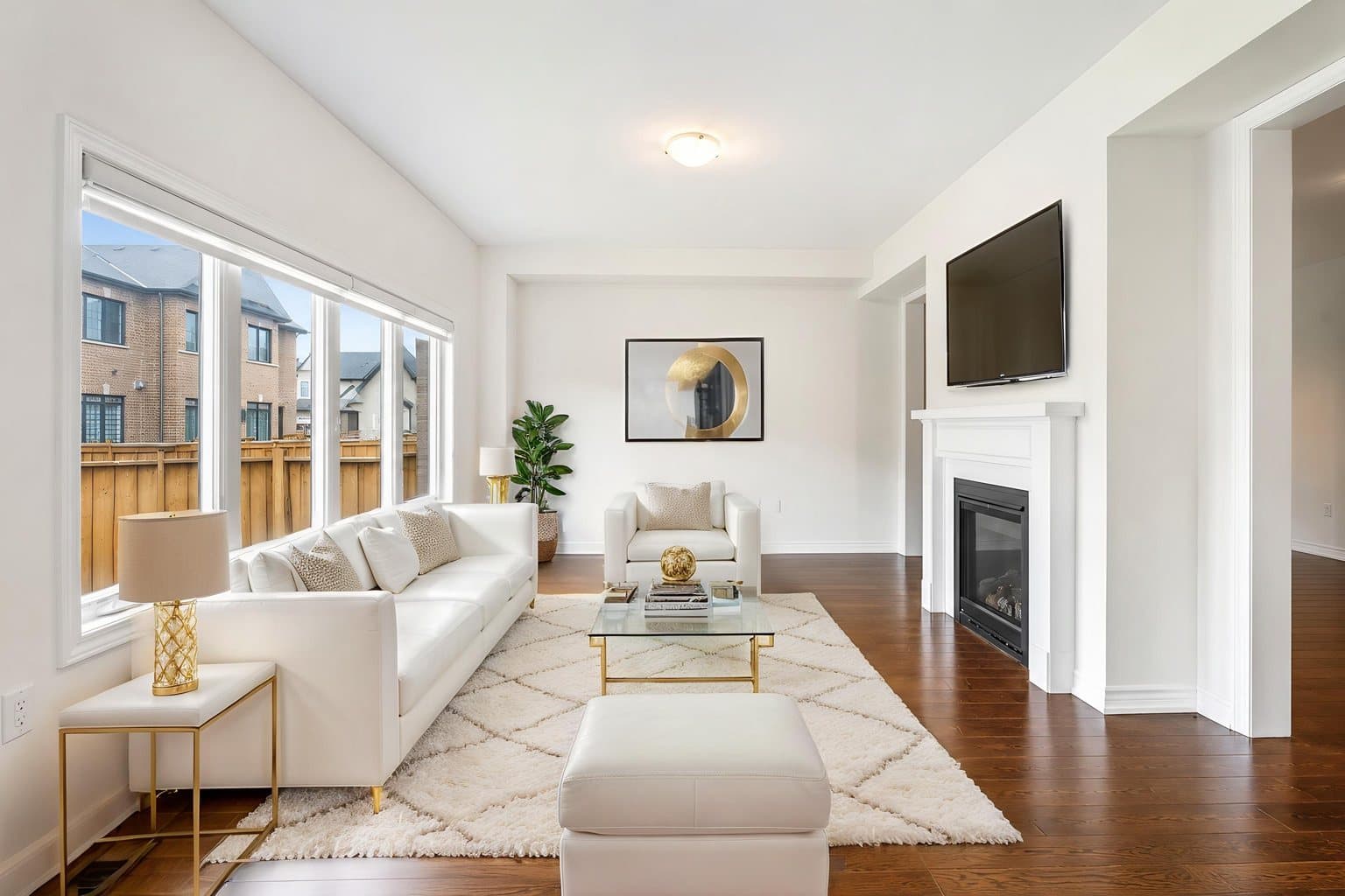 Living Room virtually staged by VirtuallyStage — Luxury