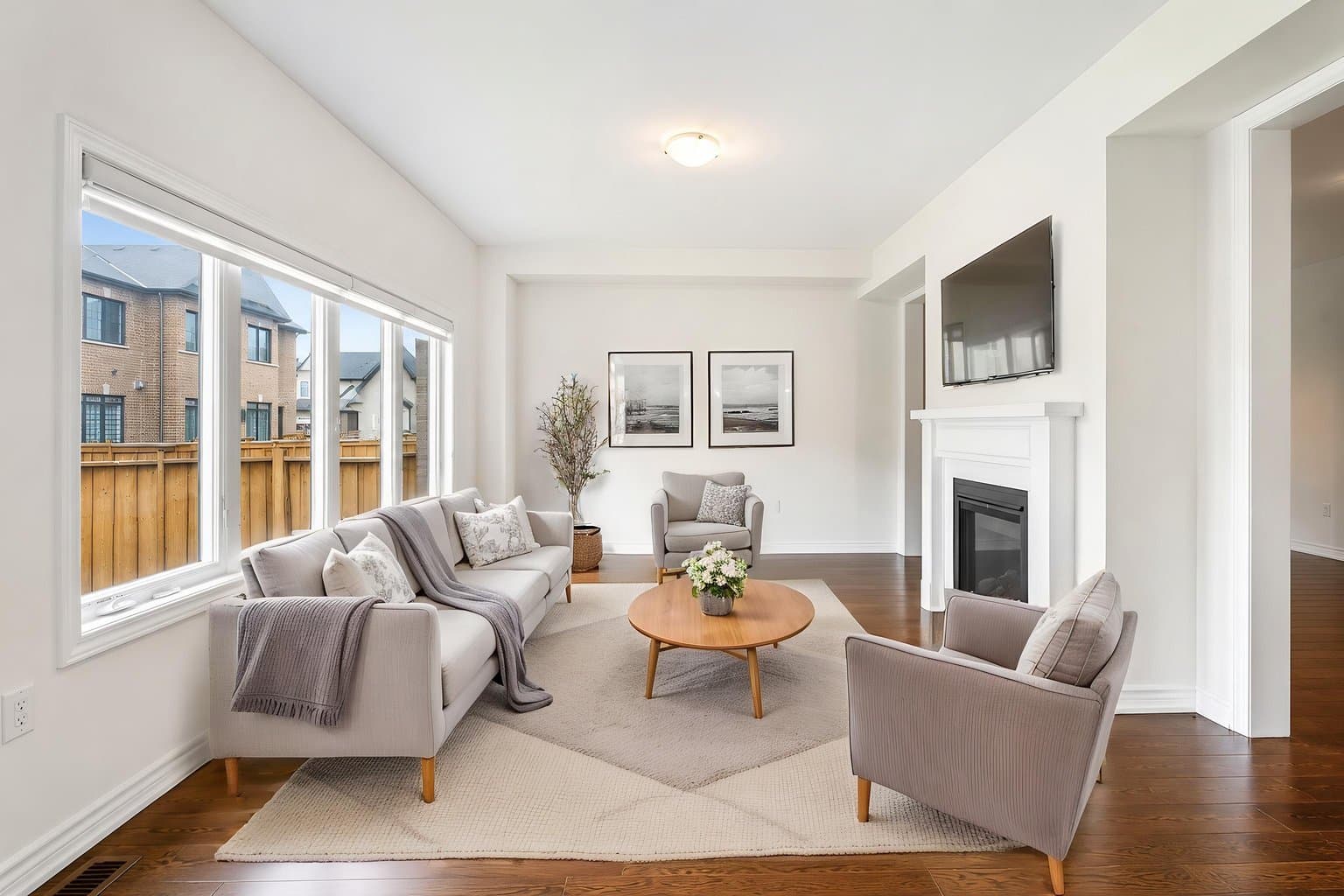 Living Room virtually staged by VirtuallyStage — Minimalist