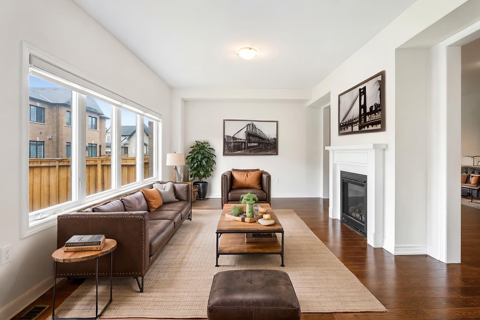 Living Room virtually staged by VirtuallyStage — Rustic
